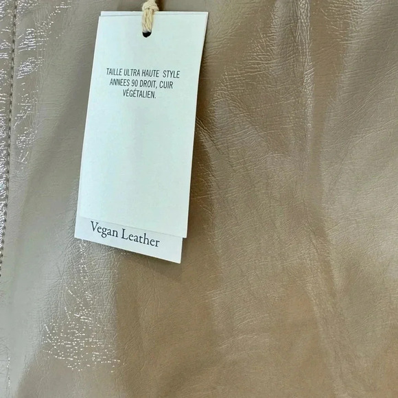 Abercrombie Fitch Jeans size 33 Ultra high rise‎ Vegan Leather The 90’s straight - Picture 7 of 12